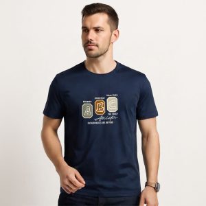 AristoVibe-Abc-T-Shirt-Navy-Blue-Edition
